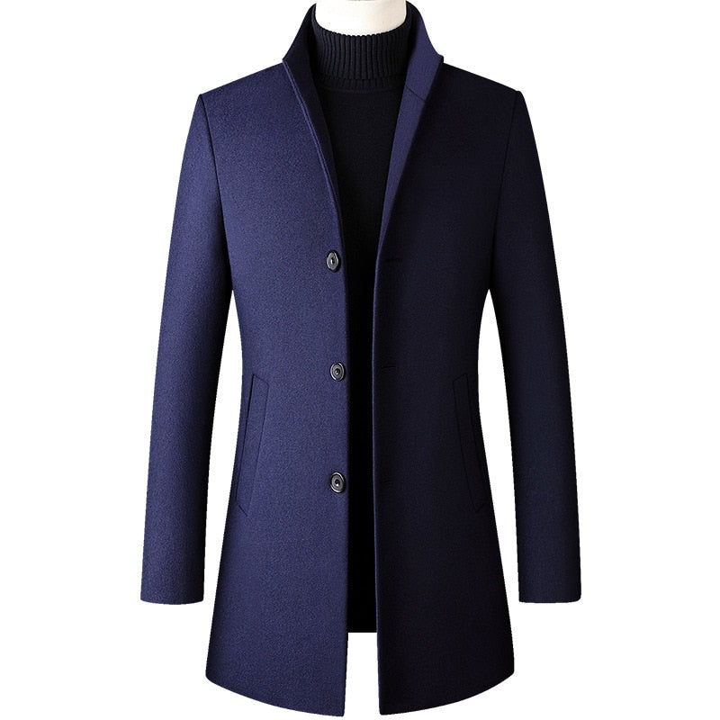 Thick Stand Collar Coat