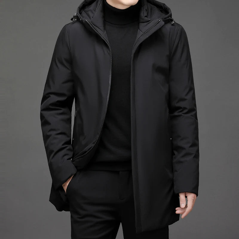 Winter Parka Coat for Men – Thick, Warm, Windproof Jacket