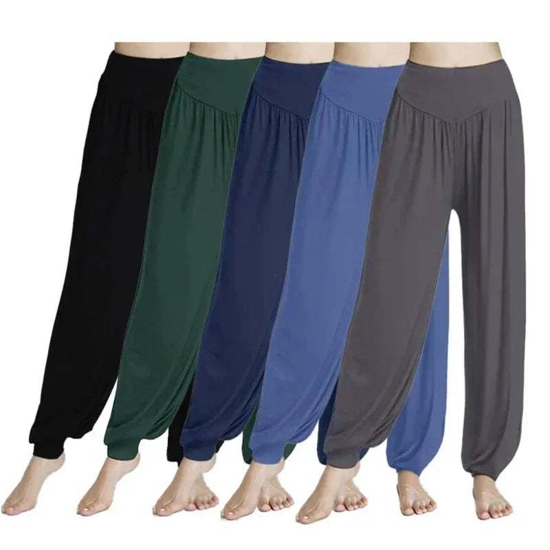 Women's Elastic Loose Casual Cotton Yoga Pants – Soft and Breathable