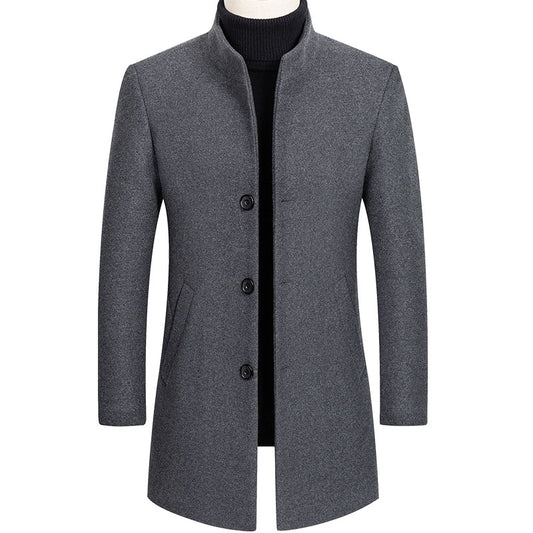 Thick Stand Collar Coat
