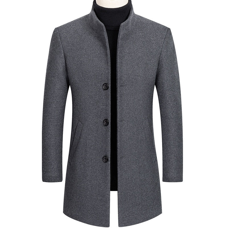 Thick Stand Collar Coat