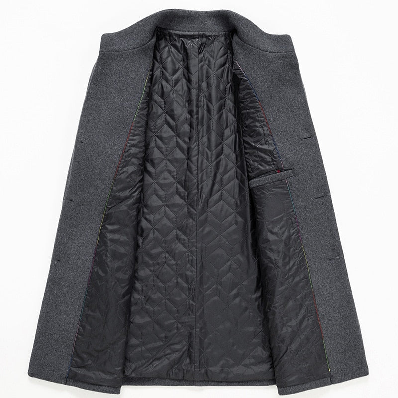 Thick Stand Collar Coat