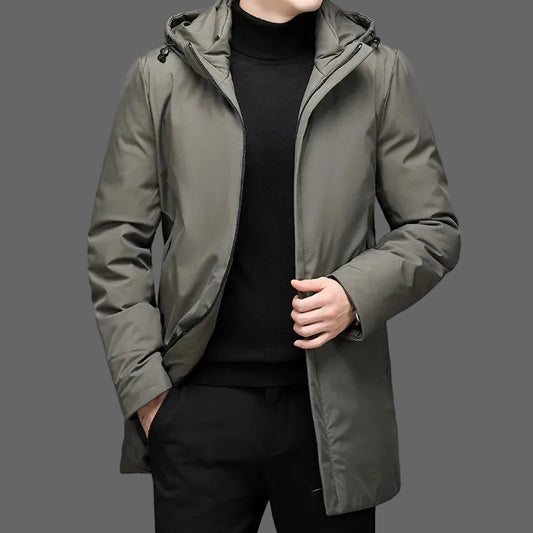 Winter Parka Coat for Men – Thick, Warm, Windproof Jacket