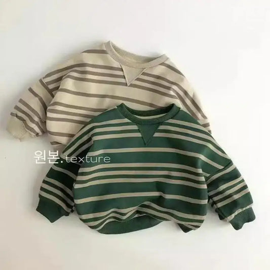 Children's Casual Striped Sweatshirt