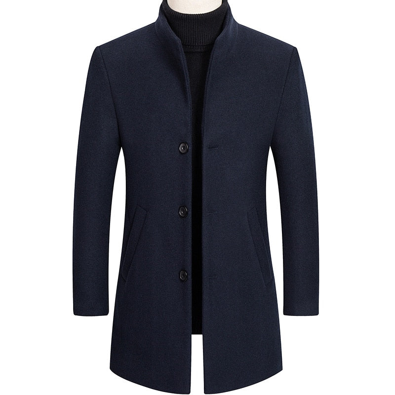 Thick Stand Collar Coat