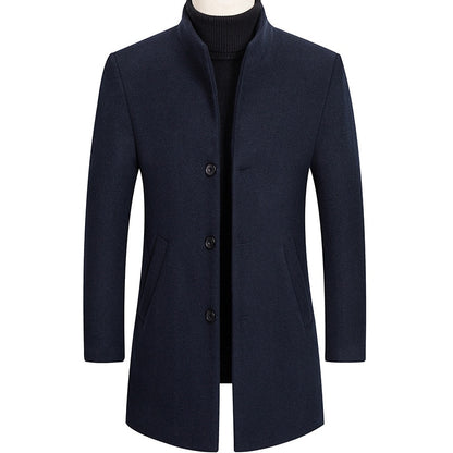 Thick Stand Collar Coat